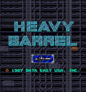 Heavy Barrel (US) screen shot title